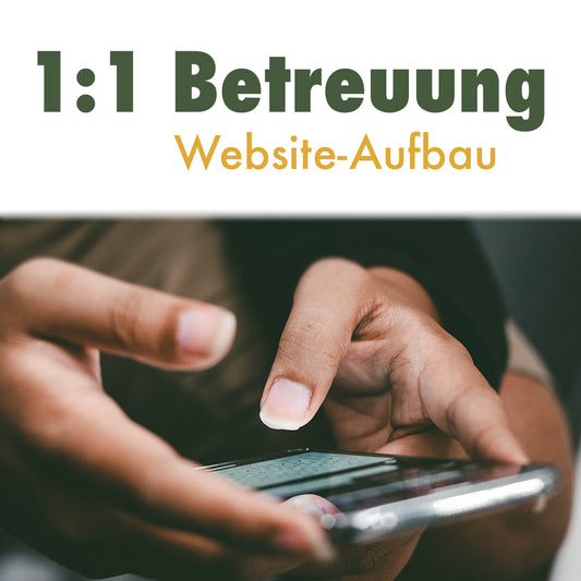 1:1 Betreuung "Website-Aufbau"